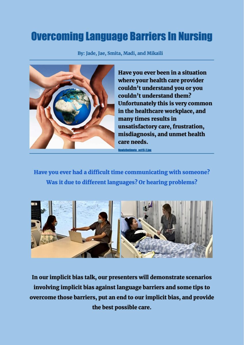 Implicit Bias Talk – Language Barriers
